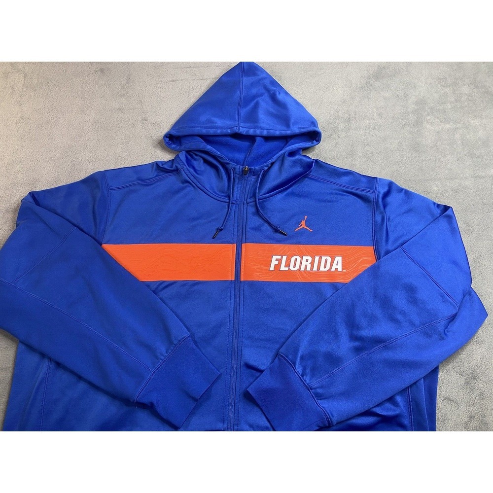 Florida Gators Jordan Jacket Sweatshirt Men 3XL Blue UF Track Hoodie Jumpman Zip